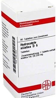 Hydrocotyle Asiatica D 6 Tablets Pack of 80
