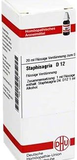 DHU Staphisagria D12 Dilution, 20 ml Solution