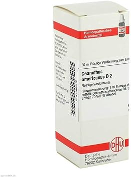 DHU Ceanothus Americanus D 2 Dilution 20 ml Solution