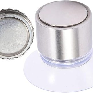 1 Set Cylindrical Soap Holder Wall Soap Holder Shower Bathroom Magnet Simple Wall Soap Dish Kitchen Silver