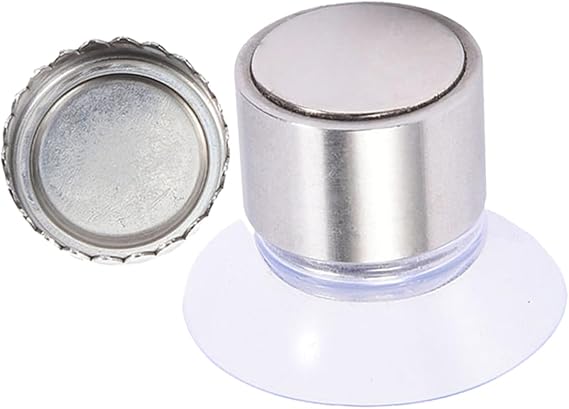 1 Set Cylindrical Soap Holder Wall Soap Holder Shower Bathroom Magnet Simple Wall Soap Dish Kitchen Silver