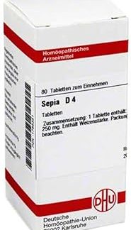 DHU Sepia D4 Tablets, Pack of 80 Tablets