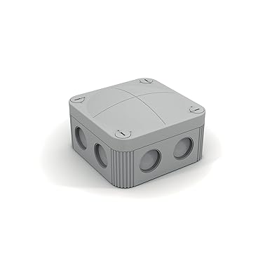 ETELEC Jubox box junction boxes IP66 (drilling membrane) IP67 (cable glands) IP68 (filler without cable glands) (85 x 85 x 50 mm)