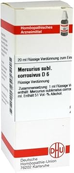 Mercurius Subl Corr D 6, 20 ml