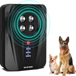 Anti Bell Device Dogs, 33 ft Car Anti-Bark Ultrasonic Device, Dog Barking Stop with 3 Modes, Rechargeable Anti-Bark for Dogs, Safe Ultrasonic Against Barking for Small and Large Dogs