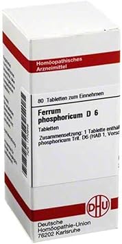 DHU Ferrum Phosphoricum D6 Tablets, Pack of 80 Tablets