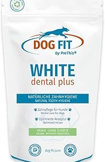 DOG FIT by PreThis White dental plus, for the natural dental care of dogs, free from additives and vegan