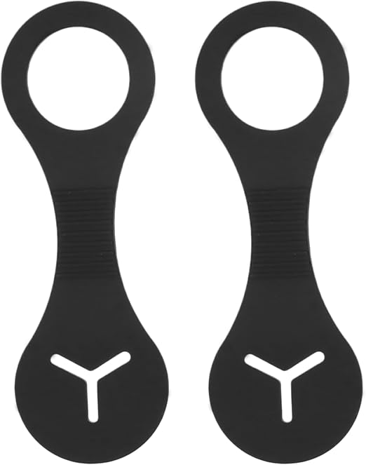 Set of 2 Silicone Poop Bag Holders - Hands-Free Waste Bag Holder for Dogs, Practical Dog Waste Bag Holder for Lead and Walks