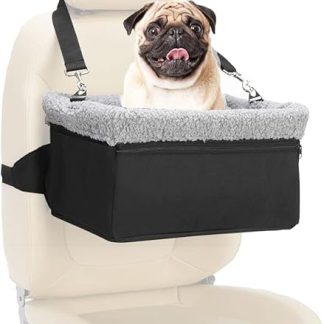 UNICITII Dog Car Seat for Small Dogs, Raised Dog Seat for Dogs, Puppy Car Seat, Dog View, Pet Car Seat for Front and Back Seat