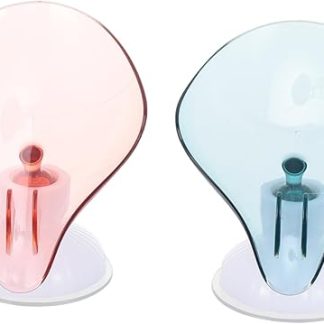 Cabilock 1 Set Suction Cup Rack Drain Soap Holder Handmade Stand Drainage Tray Soap Dish Soap Holder Soap Stand Empty Easy Holder Plastic Pack of 2