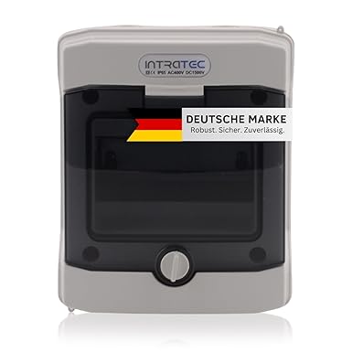 intratec 100% Shopping Surface-Mounted Distributor IP65 Wet Room 1 Row 6 Modules ASA/PC Housing Transparent Polycarbonate Door MKDGH6-05
