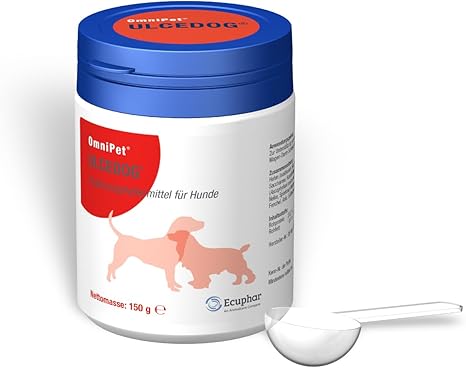 Ecuphar OmniPet Ulcedog | 150 g | Complementary Food for Dogs | to Support The Stomach & Intestinal Mucosa | with Herbal Hydrocolloids | Natural Protection