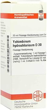 YOHIMBINUM HYDROCHLORICUM D 30 Dilution 20 ml