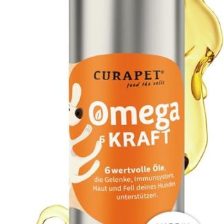 Omega 3-6-9 Oil for Dogs - CURAPET - Contains Cold Pressed Vegetable Oils & High Quality Salmon Oil with EPA & DHA. Premium Quality, Made in Germany. Also Suitable for Barf. (250 ml)