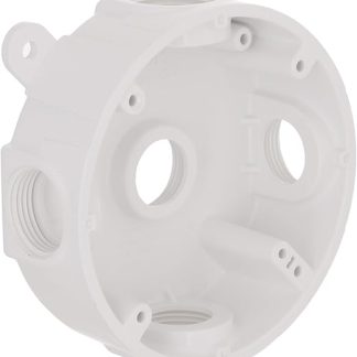 Hubbell-Bell PRB57550WH Weatherproof Box with Round 1/2-Inch or 3/4-Inch Outlets, White