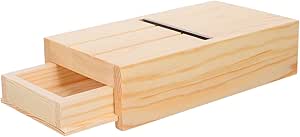 DOITOOL Wooden Soap Rounding Tool with Drawer Adjustable Cutting Function Sharp Planner Sheet for Smooth Cutting Handmade for Soap Making and Essential Oils