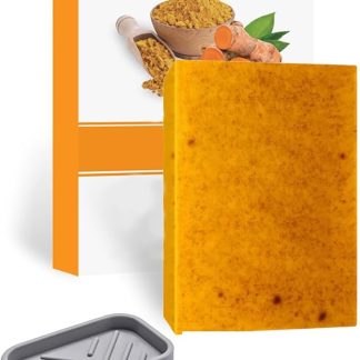 Turmeric Soap with Kojic Acid & Vitamin C, Deep Cleansing & Moisturising Face and Body Soap, 2 x 100 g