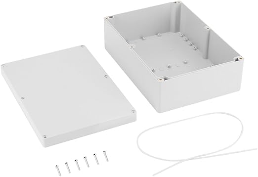 EVTSCAN Neueste 263 * 185 * 95mm Wasserdichte weiße Kunststoffgehäuse Projektkoffer DIY Anschlussdose
