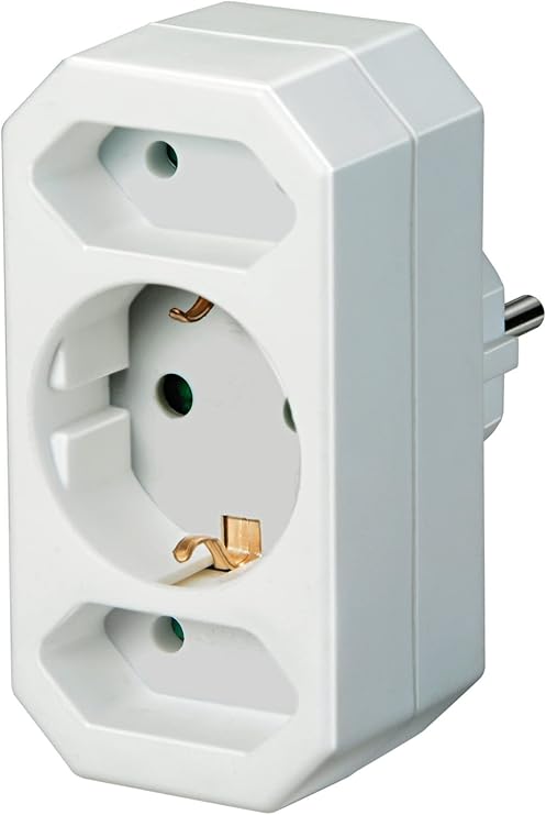 Brennenstuhl 1508050 adapter plug, Euro 2 + earth contact 1 10 x 20 x 20 cm