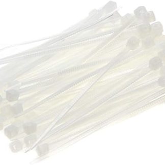 sourcing map 300 x White Nylon Cable Ties 60mm x 1.8mm Self Locking Cable Ties