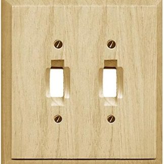 Runwireless 4-411TT Schalterplatte aus Holz, traditionell, unlackiert