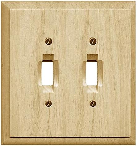 Runwireless 4-411TT Schalterplatte aus Holz, traditionell, unlackiert