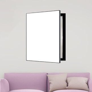 Power Box Cover White Decorative Electricity Meter Box with Shield, Vertical Cover for Fuse Box to Hide the Fuse Box, Wall Mounted Cover (WXL-40
