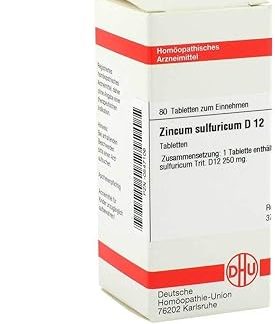 DHU Zincum sulfuricum D12 tablets, pack of 80 tablets