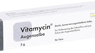 cp-pharma Vitamycin Eye Ointment | 5g | Eye Ointment for Dogs, Cats and Horses | Can Help Support Eye Care | Can Help Improve Tear Film