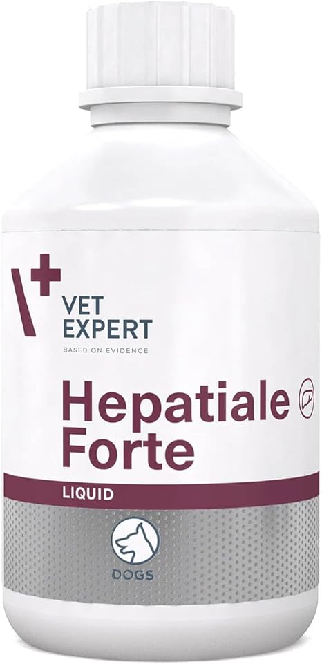 VetExpert Hepatiale Forte Liquid Supplementary Feed for Dogs, 250 ml, Supports Liver Function, with Milk Thistle + Artichoke