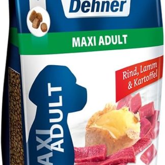 Dehner Premium Dog Food Maxi Adult Dry Food Grain Free for Adult Dogs Large Breed Beef Lamb Potato 4 kg