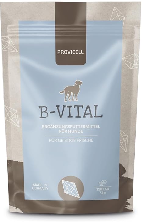 Provicell Vitamin B Complex for Dogs with Vitamin B1, B2, B5, B6, B12 & Folic Acid, 120 Tablets, Developed with Veterinarians in Germany, Natural B Vitamins