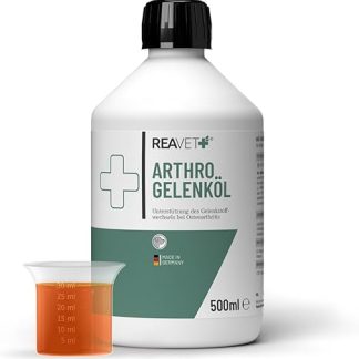 ReaVET Arthro Joint Oil 500 ml for Dogs - To Support Joint Metabolism in Osteoarthritis (Osteoarthritis) I Joints Dog, Joint Complex Instead of Joint Tablets