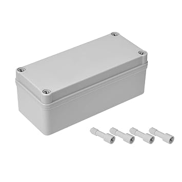 Waterproof Electric Boxes ABS Junction Box Universal Electric Project Housing W Fixed Ear