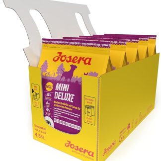 Josera MiniDeluxe (5 x 900 g) Grain Free Dog Food for Small Breeds with Lamb and Sweet Potato, Super Premium Dry Food for Adult Dogs, Pack of 5