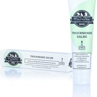 FürDeinTier Skin Drying | 100 ml Wound Protection and Wound Ointment | Zinc Oxide, Witch Hazel, Panthenol, Shea Butter | Suitable for All Animals