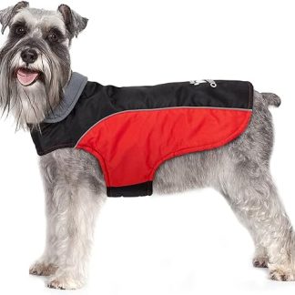 IREENUO Dog Coat, Waterproof Dog Coat for Small Medium Dogs, Warm Dog Jacket with Fleece Lining and Reflective Safety Strips