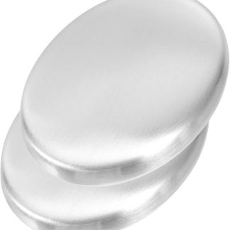 Mobestech Pack of 2 Deodorising Soap Odour Absorber for Strong Odour Soap Pieces Fish Odour Remover Metal Soap Piece Fish Odour Remover Silver Stainless Steel