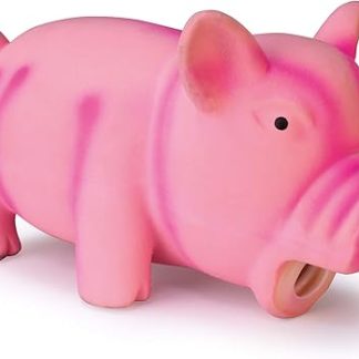 Arquivet Pink Rubber Pig with Sound 15 cm - Latex Dog Toy - Dog Chew Toy - Chew Toy for Pets with Sounds - Small, Large and Medium Dogs