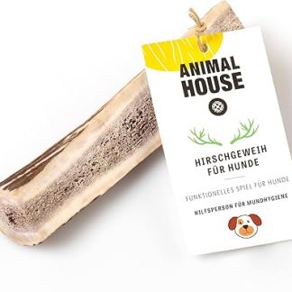 Animal House Divided Deer Antlers for Dogs - 100% Natural Chew Snack - Strengthens Oral Hygiene - Durable and Durable - Available in All Sizes