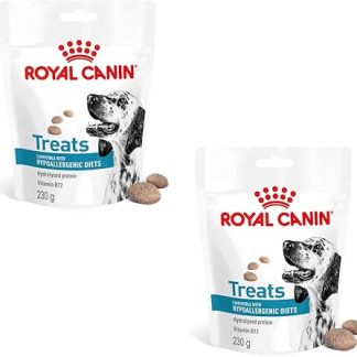 Royal Canin Veterinary Hypoallergenic Treats | Double Pack | 2 x 230g | Snacks for Adult Dogs of All Sizes & Breeds | In Resealable Bag | Hydrolyzed Proteins
