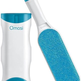 Omasi Lint Brush Pet Hair, Pet Brushes, Pet Fur And Lint Removal, Lint Remover with Self-Cleaning Double-Sided Base Brush, Perfect for Furniture, Carpet