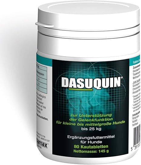 DASUQUIN 80 Chewable Tablets 1.8g for Small/Medium Dogs