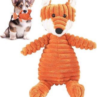 Fox Dog Toy Squeaky Plush for Small Dogs, Puppy Toy, Plush Toy for Small Large Dogs