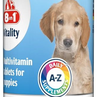 8in1 Puppy Multivitamin Tablets for Supplement in Puppies, 1 Tin (100 Tablets)