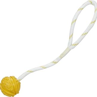Ball on a rope, natural rubber, ø 4.5 cm/35 cm