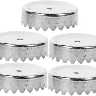 Cabilock Pack of 5 Magnetic Soap Holder Covers Stainless Steel Wall Mounted Soap Holder Caps with Drainage Holes Rustproof Dries Solid Soap Bathroom Shower Accessories