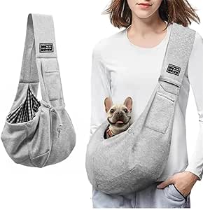 mymai Dog Carrier Bag, Reversible Transport Bag for Dogs and Other Pets up to 15 kg, Sling Dog Pet Dog Bag for Walking Outdoor Activities and Excursions