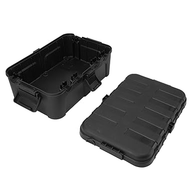 Outdoor Electrical Box, IP54 Water Proof Extension Cable Cover, Weatherproof, Large Capacity, 13.58 x 9.45 x 4.72 inches, Connection Box for Mesh Strip Plugs (Black)