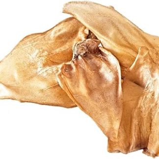 123... Hund dabei! - Buffalo Ears Pack of 100 - Beef Ears for Dogs - Natural - Lean Snack for Between - Storage Package - Low Calorie - Natural - Gently Dried (Beef Ears 100 Pieces)